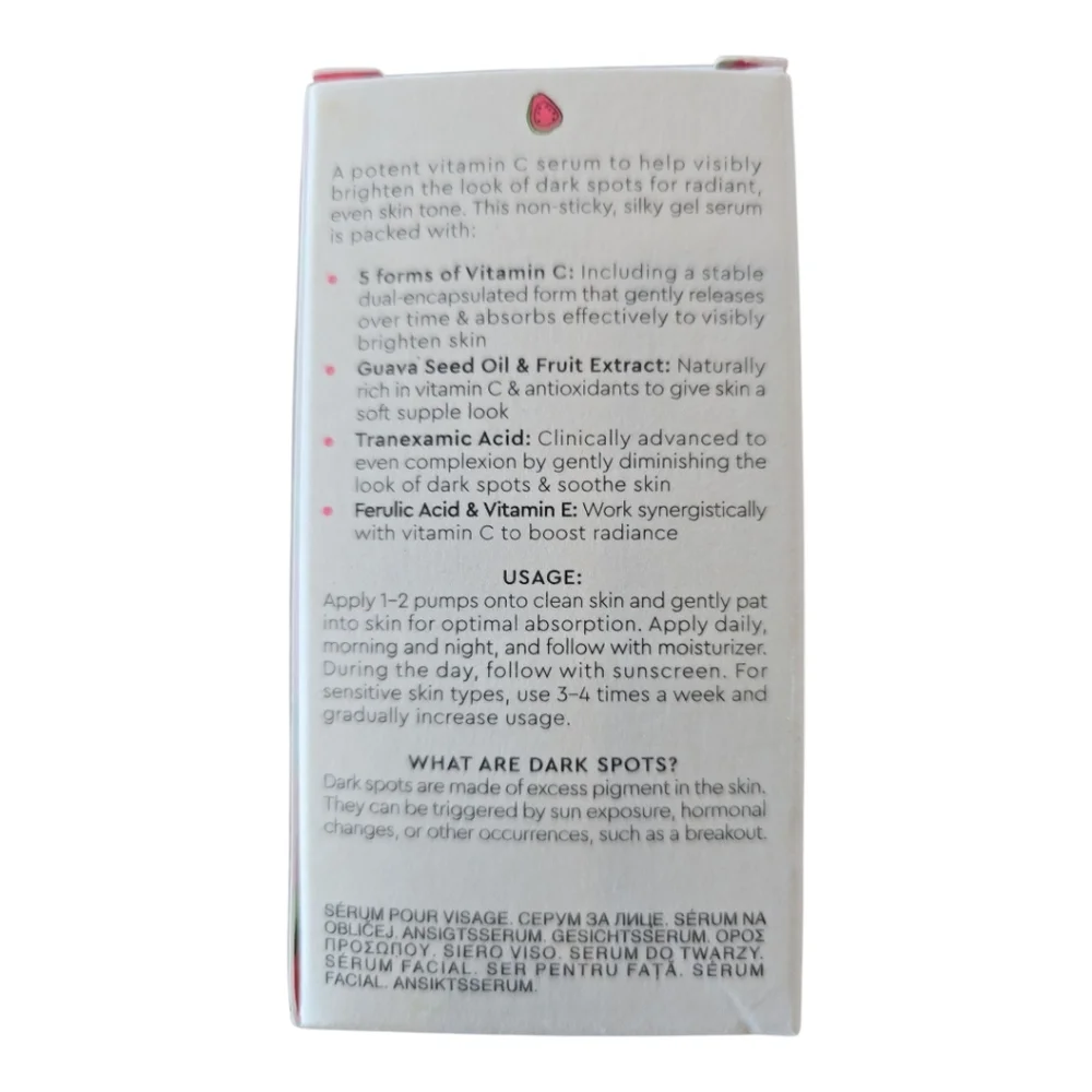 Glow Recipe NIB Guava Vitamin C Dark Spot Serum Full Size 1oz 30ml Brighten